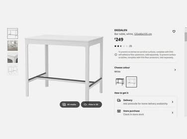 IKEA EKEDALEN  BREAKFAST TABLE (BRAND NEW)