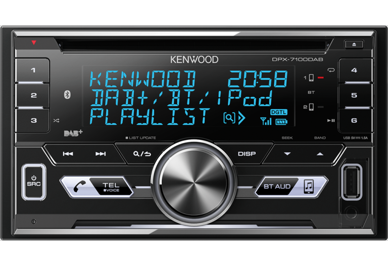 Kenwood DPX7100 2-DIN CD-Receiver with Built-in Bluetooth & DAB+ Radio