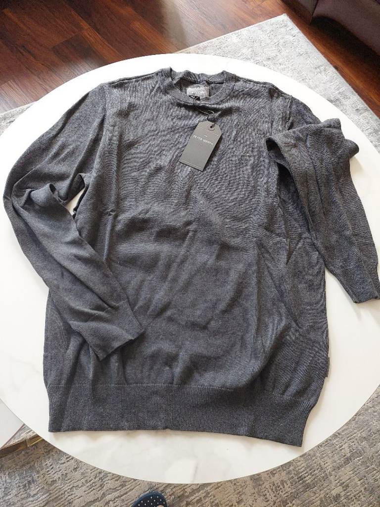 New Next Men's Grey Jumper with Tags