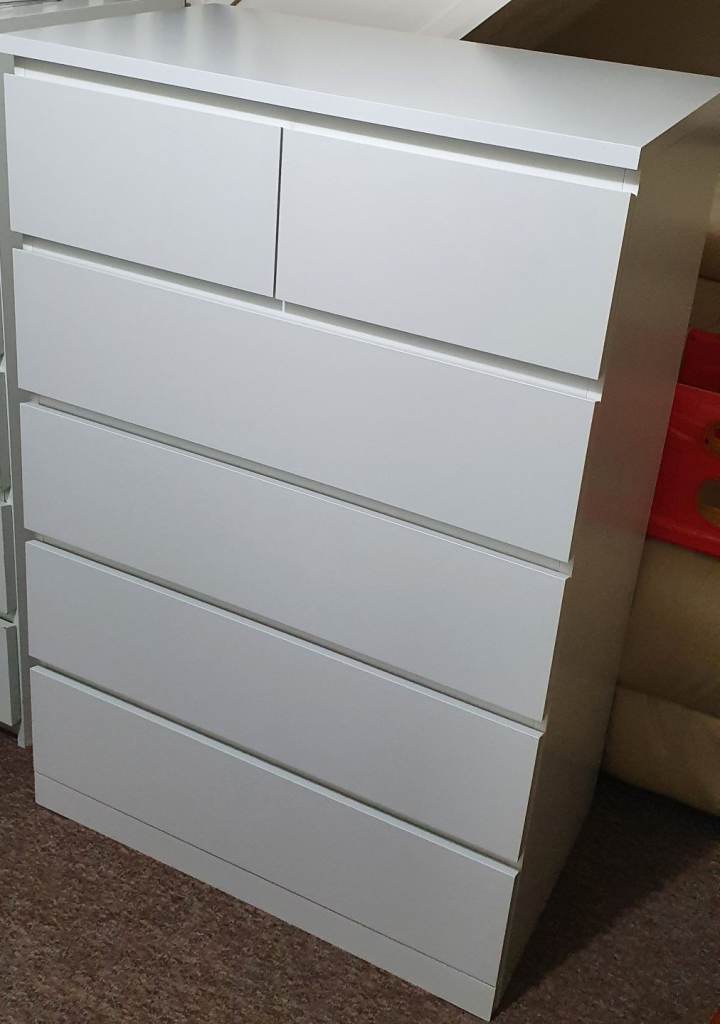 Ikea malm 6 drawers chest like new 