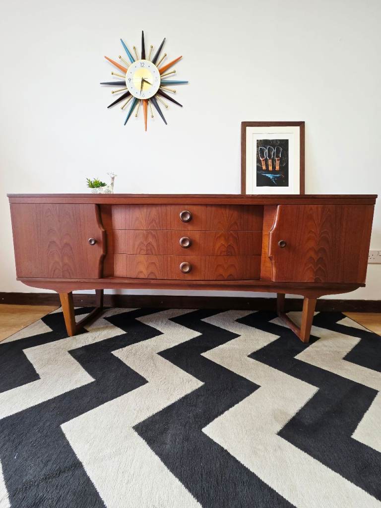 Mid Century Danish Style Teak Sideboard 