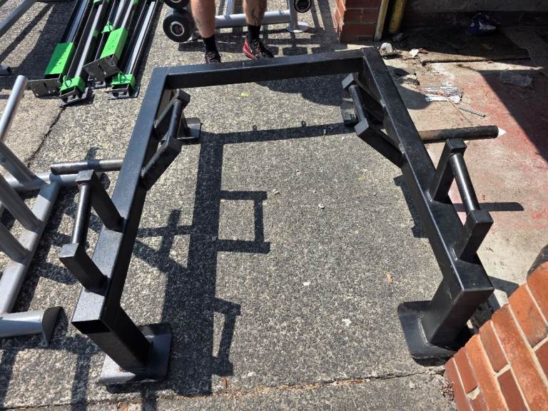 Sturdy Black Power Rack/Squat Stand for Home Gym