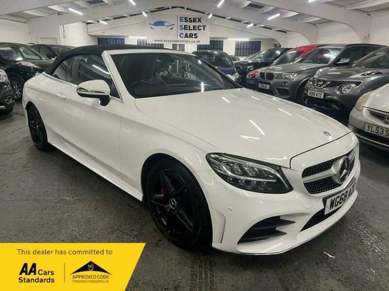 2018 Mercedes-Benz C Class 1.5 C200 MHEV AMG Line Cabriolet G-Tronic+ Euro 6 (s/s) 2dr CONVERTIBL...