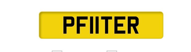 PF11TER (PETER) CAR REGISTRATION 