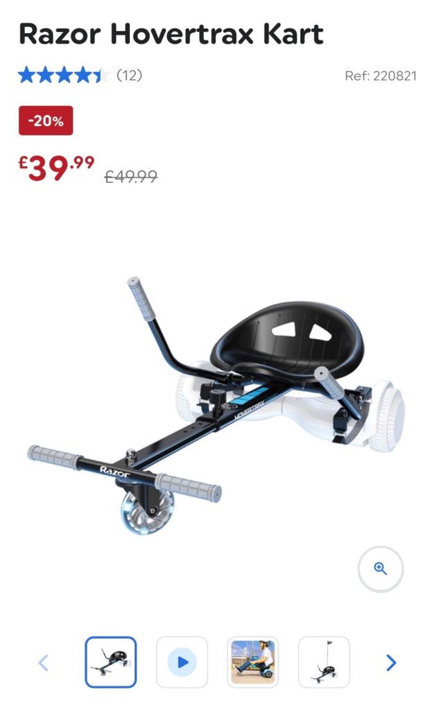 Hoverboard go kart hover trax brand new