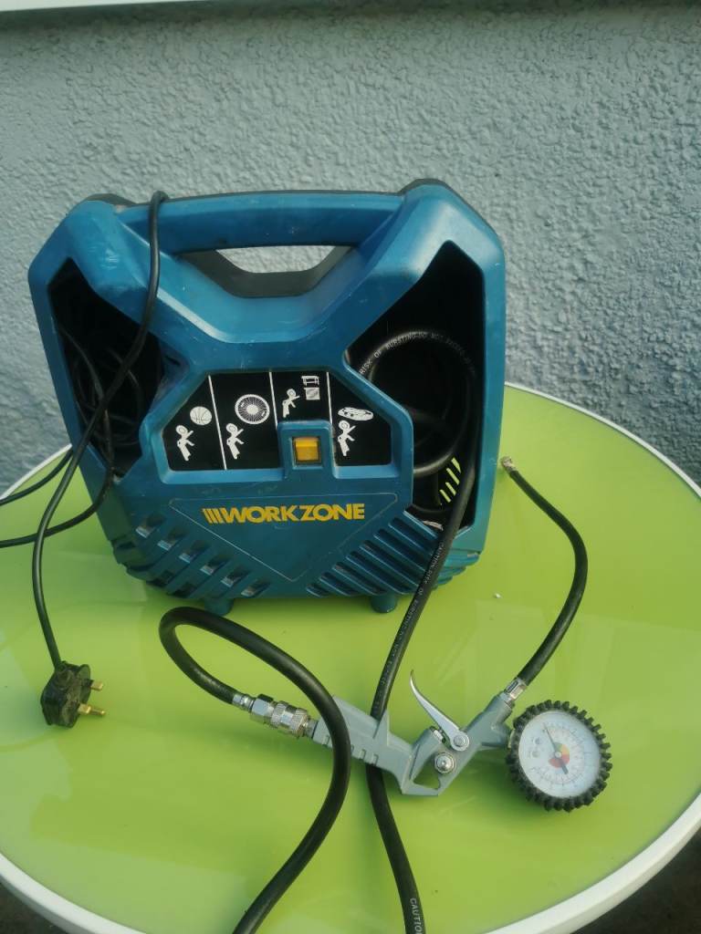 WORKZONE Mobile Compressor with Accessories – Good Condition