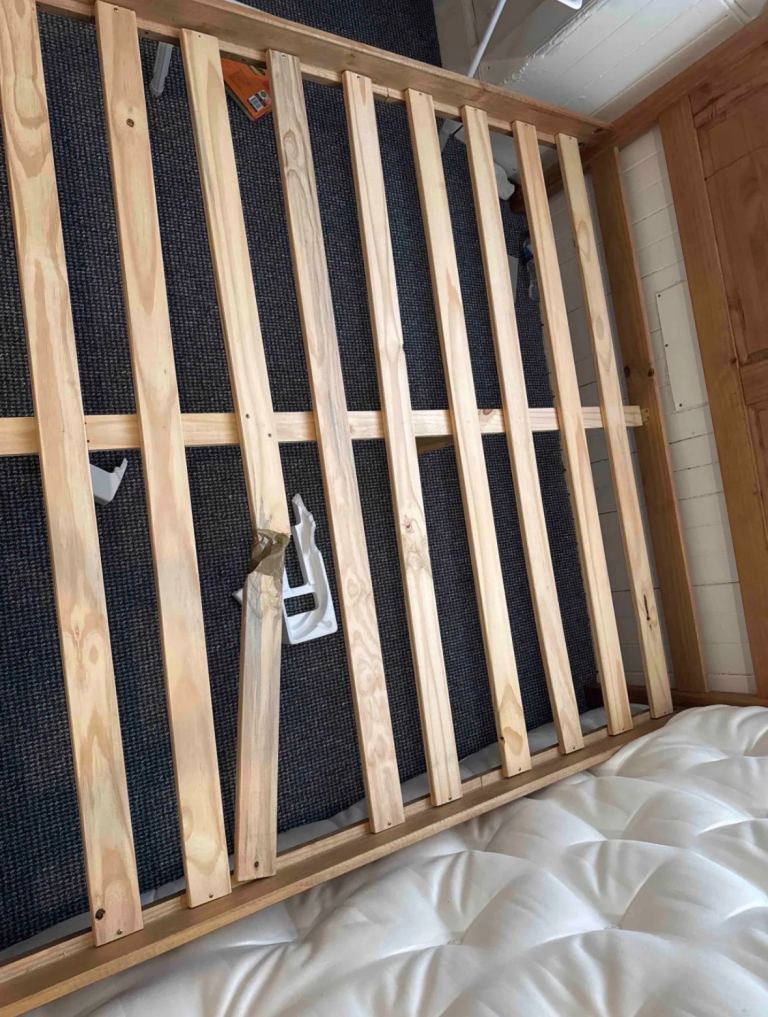 King Size Bed Frame & Mattress – Used