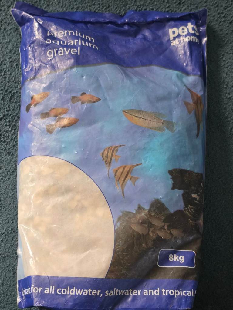 Premium Aquarium Fish Tank Gravel 8kg Bag