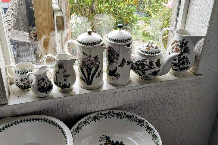 Portmeirion Botanic Garden Various dishes jugs