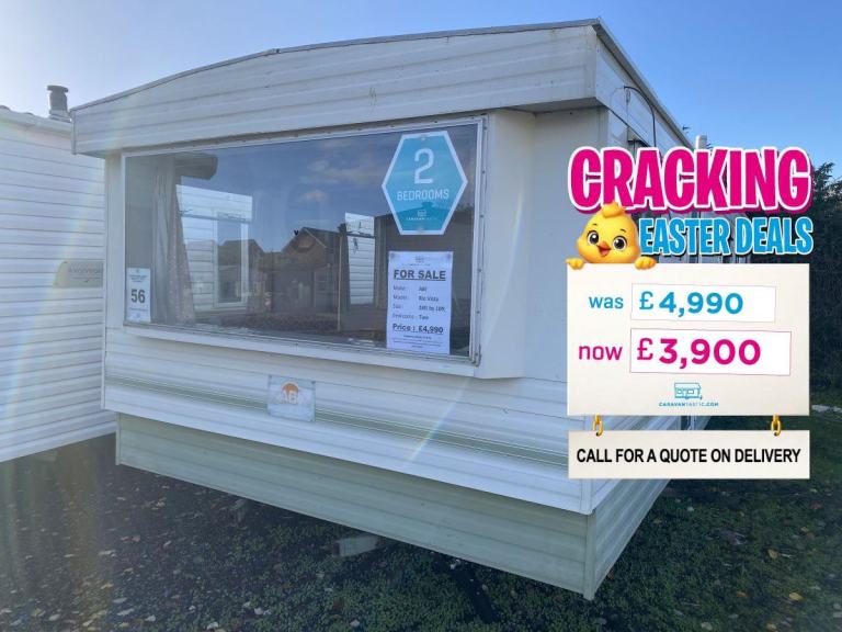 Cheap 2 Bed Static Caravan for Private Land, Farm Accommodation, Self Build