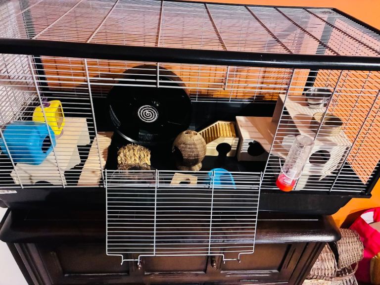 Savic plaza hamster cage & starter bundle