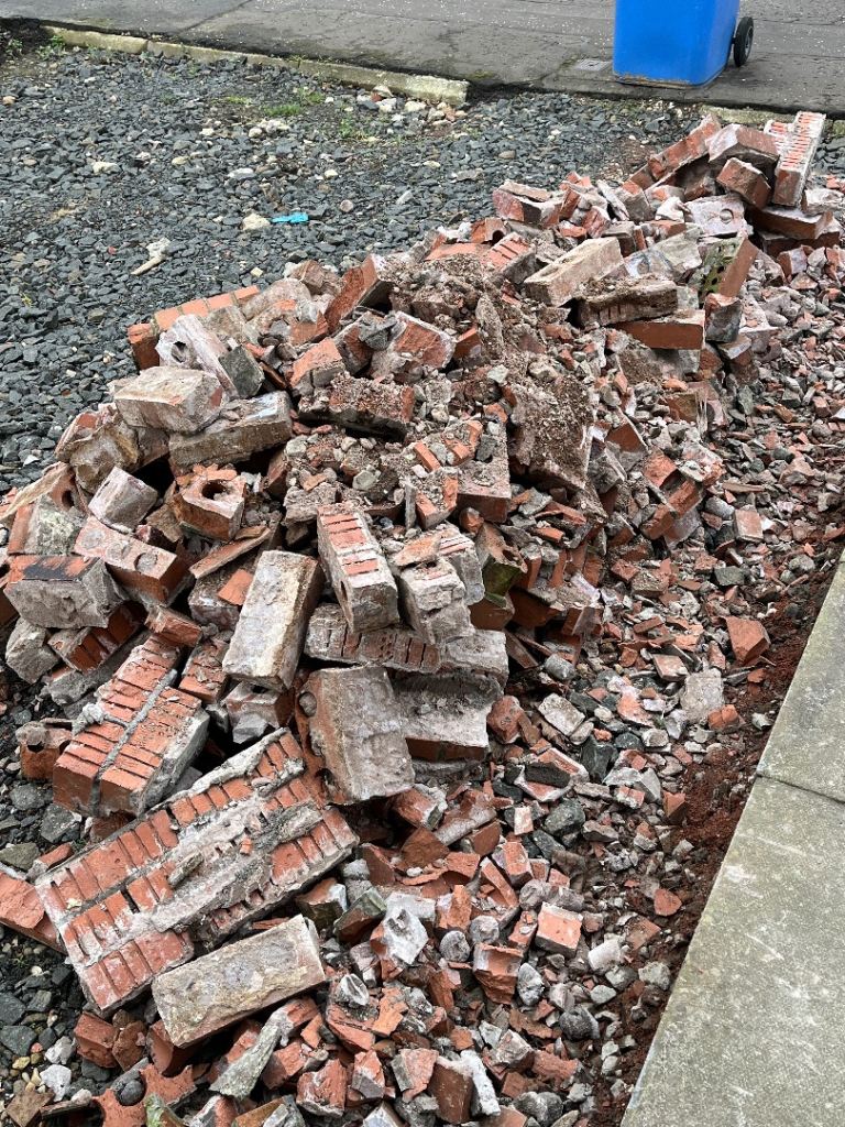Broken bricks/rubble