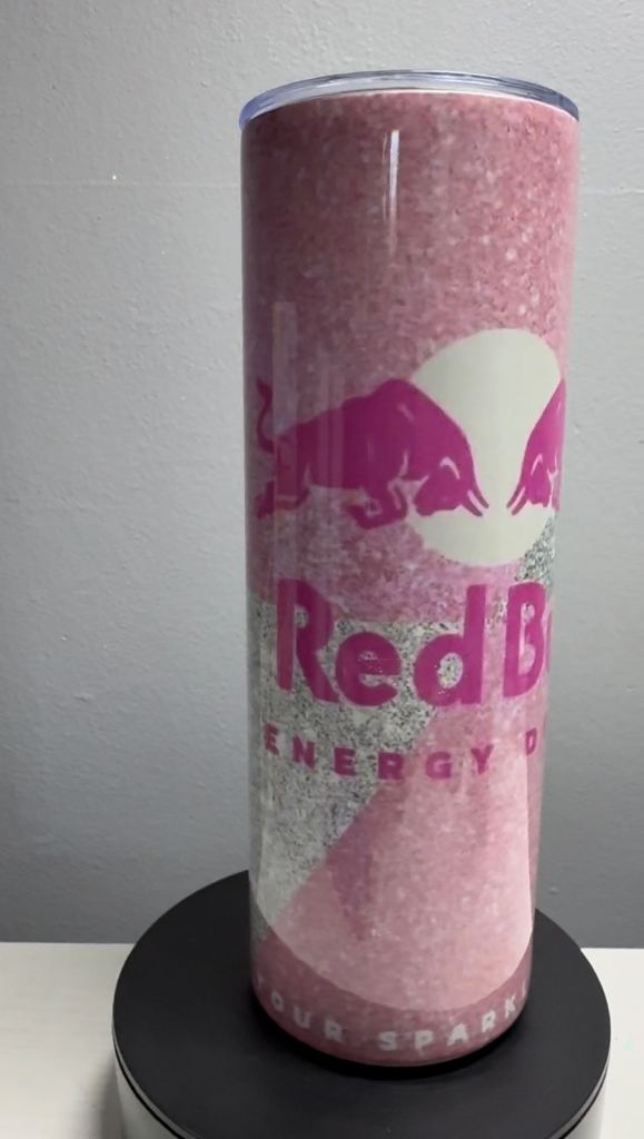 Red Bull Energy Drink Tumbler – Pink Sparkle, New