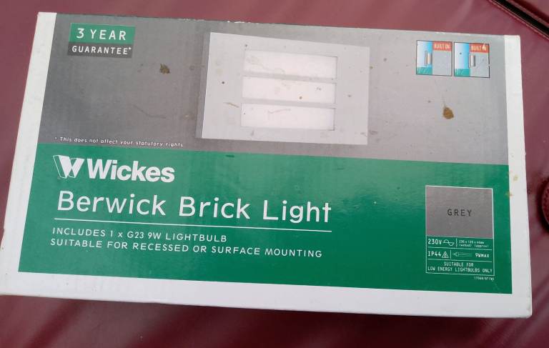  Wickes External Brick Lightl New