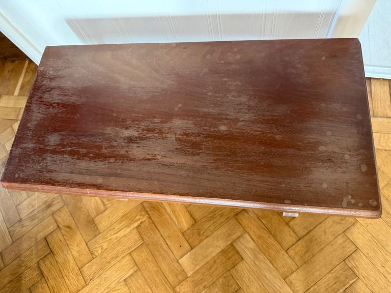 Small Wooden Side Table with Shelf