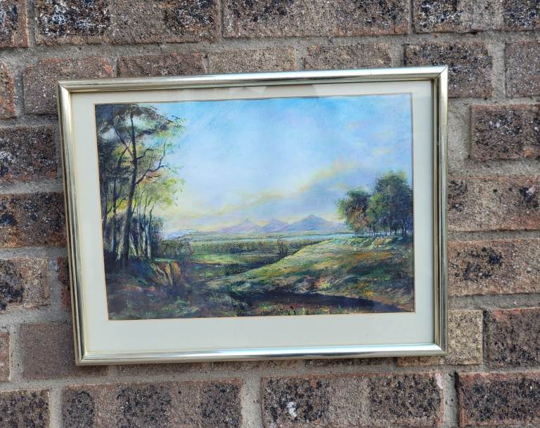 **£45** Framed Landscape Painting of Loch Katherine 