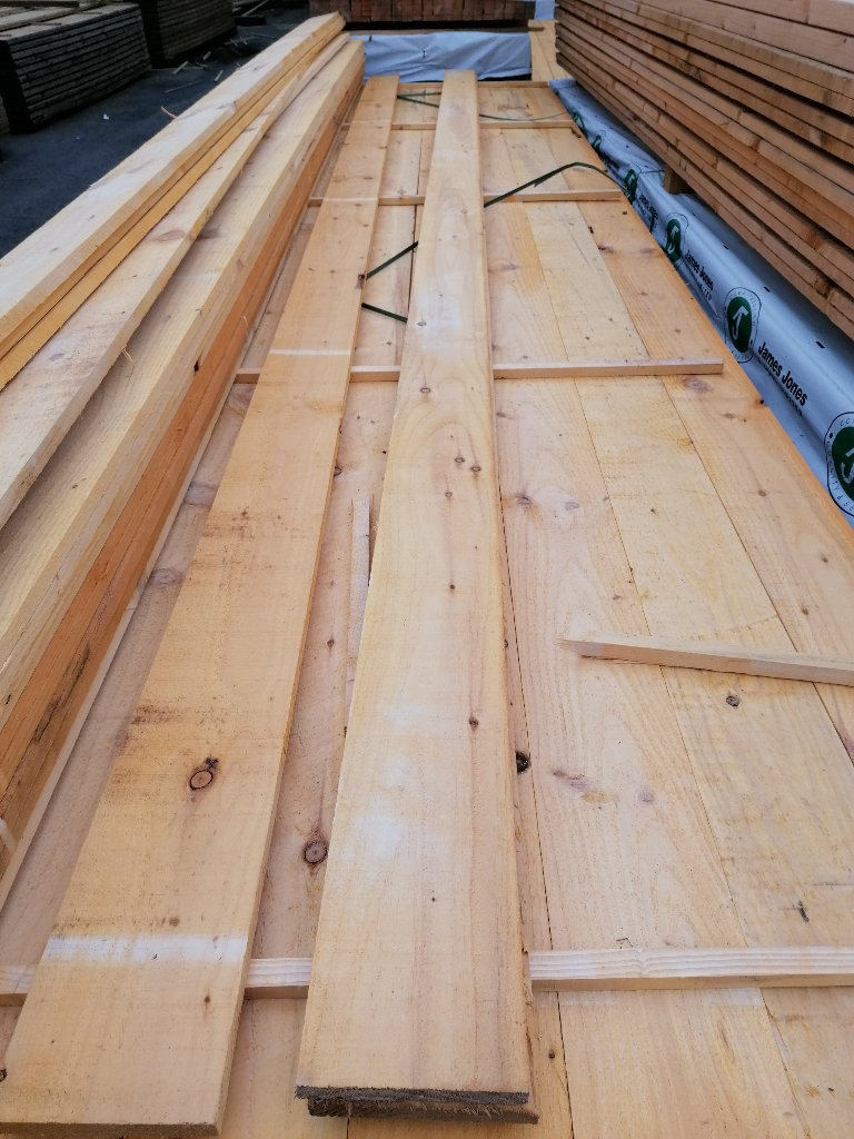 4.8m timber cladding sarking 150mm ( gravel ranch wall cedar larch Glasgow Scotland near me