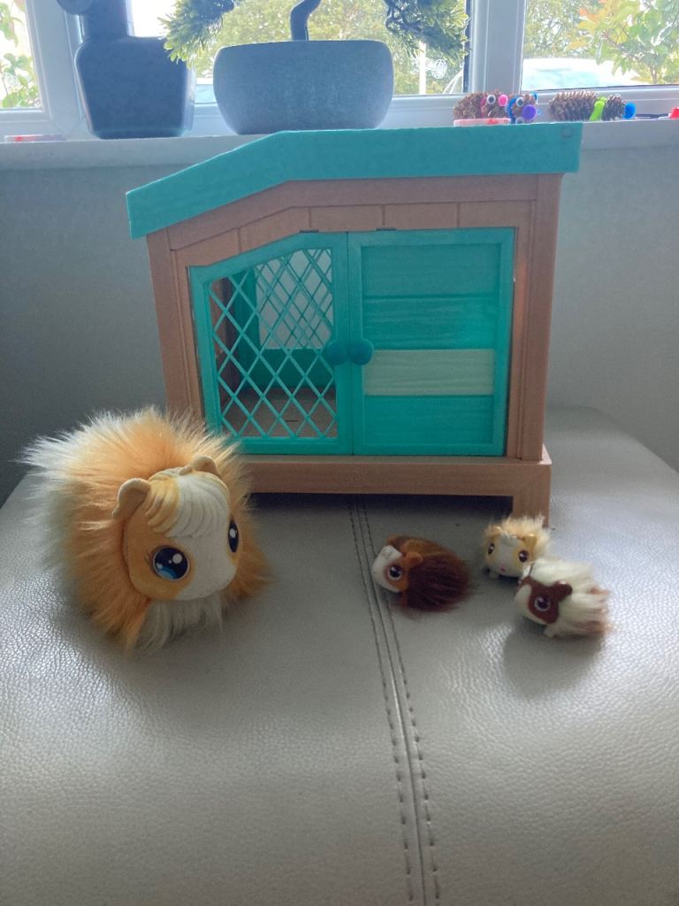 Little Live Pets Guinea Pigs & Playpen - Great Condition!