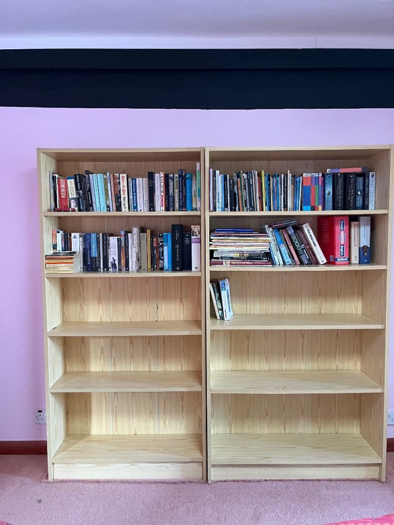 Pair of Wooden Bookshelves – Good Condition