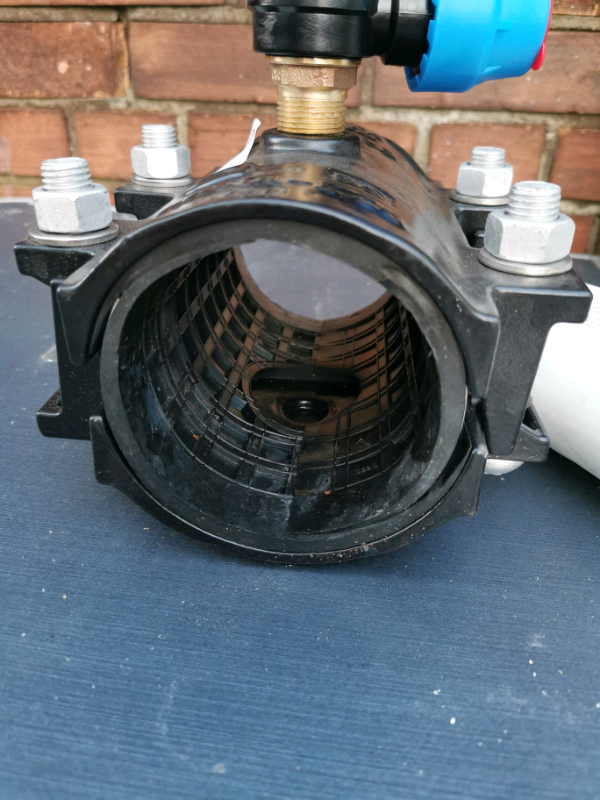 Easitap clamp 3" water main repair with 25mm outlet