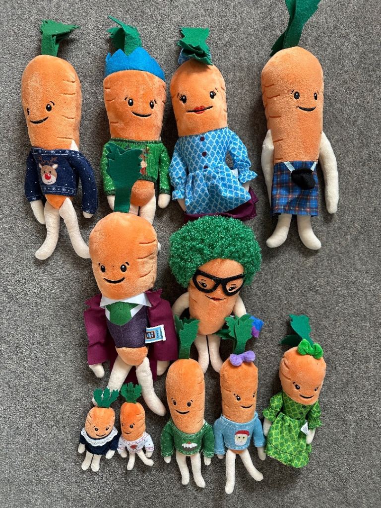 Kevin The Carrot Kids Soft Toys x 11