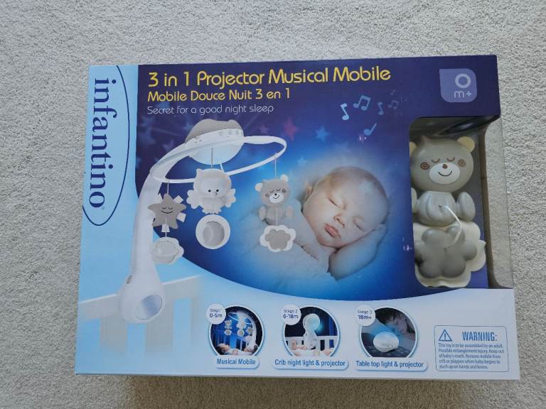 Infantino 3-in-1 Projector Musical Mobile