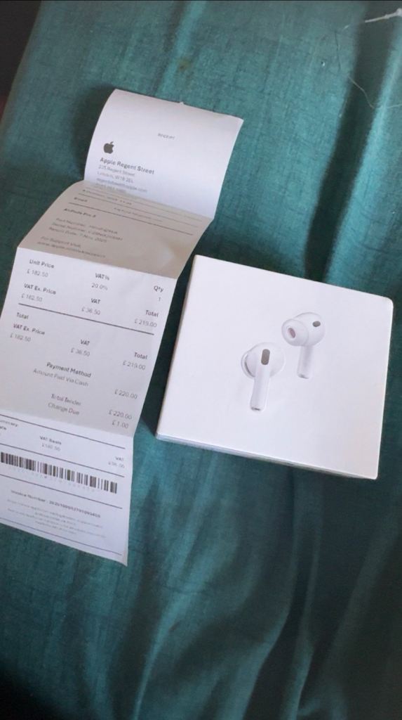 airpods pro 3 + receipt