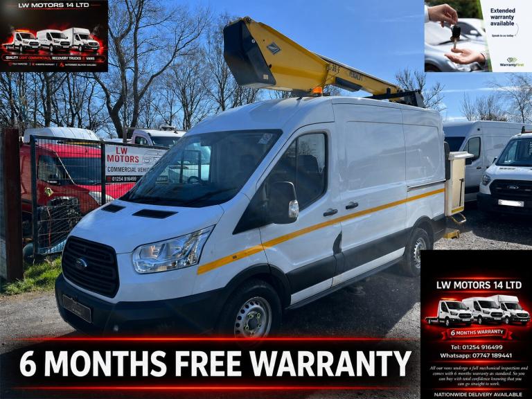 FORD TRANSIT 350 TDCI 125 L2H2 2.2 MWB CHERRY PICKER VERSALIFT LIFT 2016 16 REG