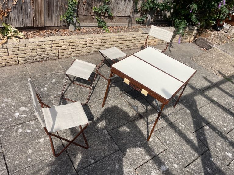Camping table and chairs 
