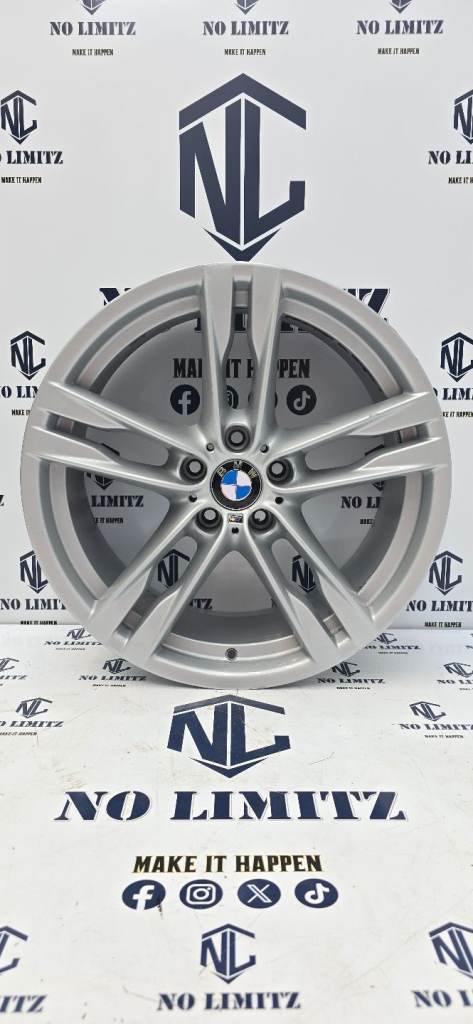 GENUINE BMW 20" 373m 6 SERIES 7 SERIES 5 SERIES 4 SERIES ALLOY WHEELS 5x120 STAGGERED SILVER