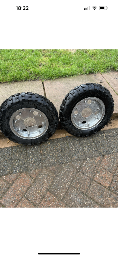 Honda Z 50 monkey bike wheels and new tyres 