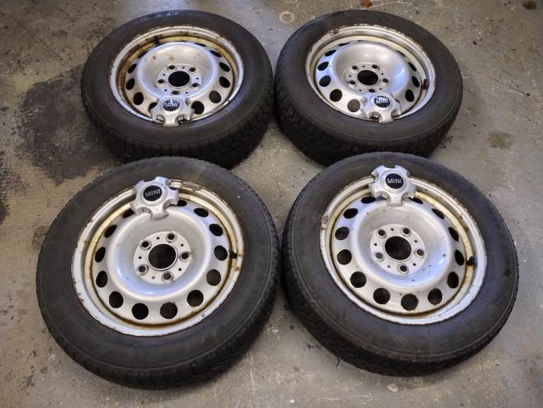 Genuine BMW Mini 16" rims with Bridgestone winter tyres