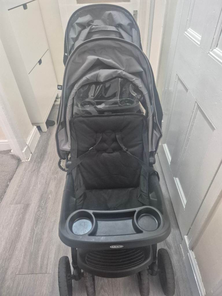 Graco Stadium Duo Tandem Pushchair - Black