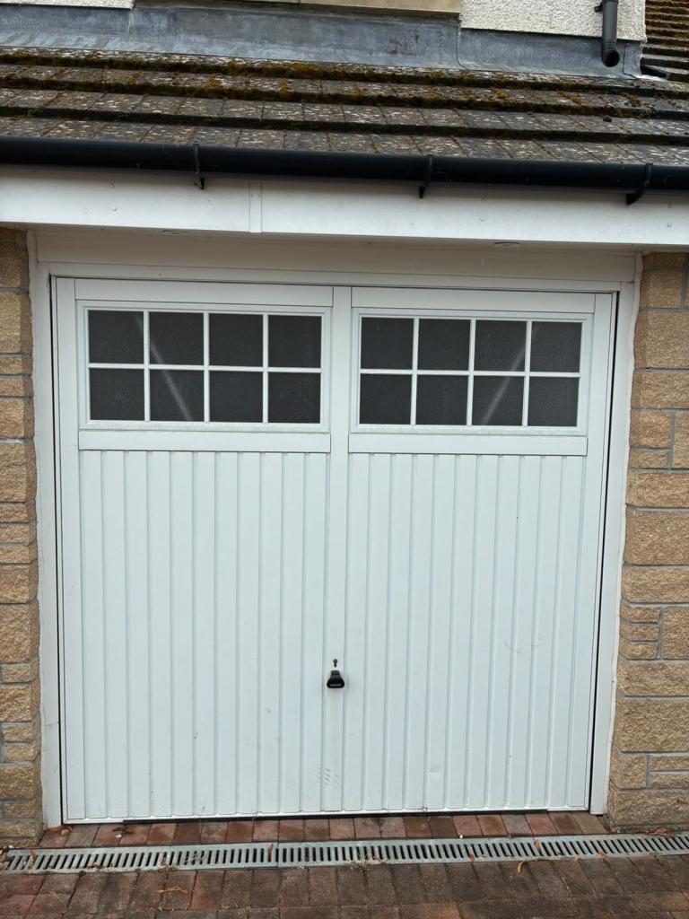 Garador Salisbury 2070 CF Garage Door with Windows - White