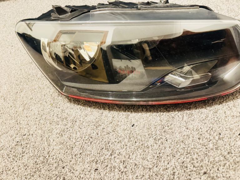 VW Polo 6R GTI 2009-2015 Right Driver Side Halogen Headlight 6R2941008E OEM
