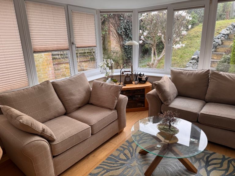 2 x Next Garda 2 seater sofas with under storage
