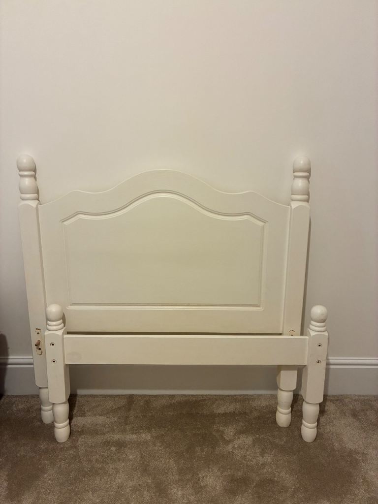 Restwell Bamboo Orthopaedic and pine bed Frame and Mattress – White