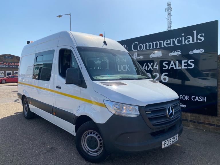 2019 Mercedes-Benz Sprinter 314 CDI 2.1 MWB WELFARE CREW VAN 7 SEATER AC SINK TOILET MICRO KETTLE...