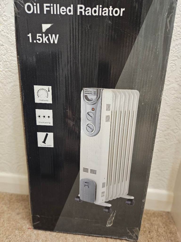 1.5kW Oil Filled Radiator – As Good As New
