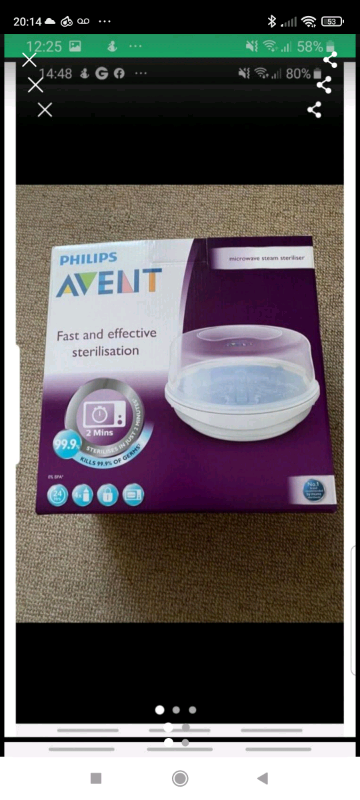 Avent microwave  steriliser 