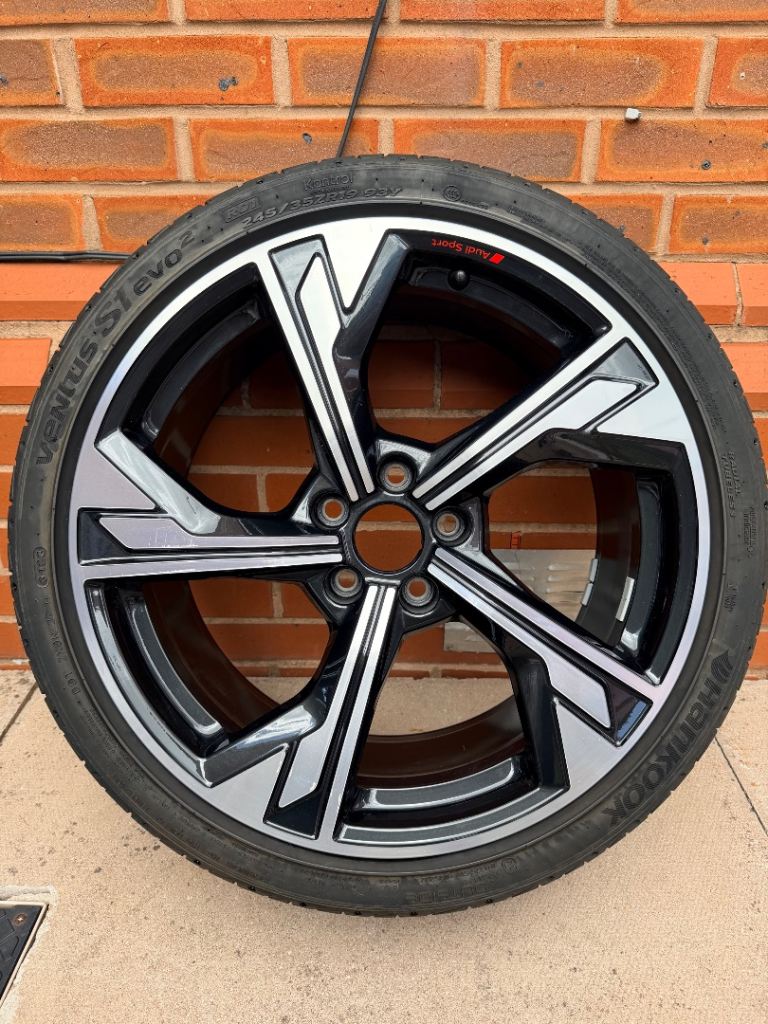 Genuine Audi Sport 19” Alloy Wheel + Hankook Ventus S1 Evo2 Tyre 245/35ZR19 — B9/B9.5 A4 S Line