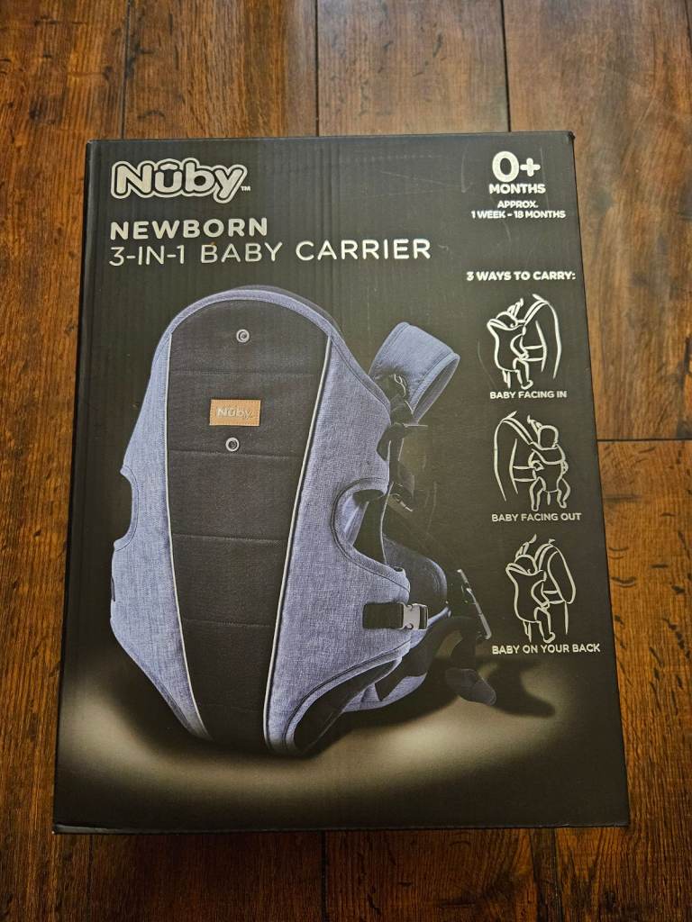 Nuby Newborn 3-In-1 Baby Carrier
