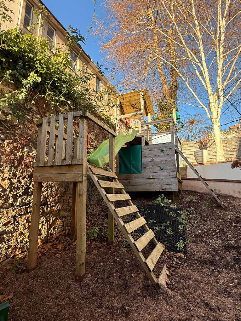 Fatmoose - FREE TO COLLECT - FruityForest Pure Wooden Climbing Frame + Slide + Extras (RRP £900+)