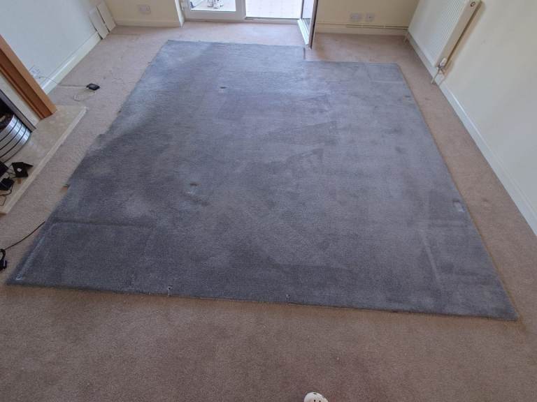 Grey carpet 290cm x 300cm