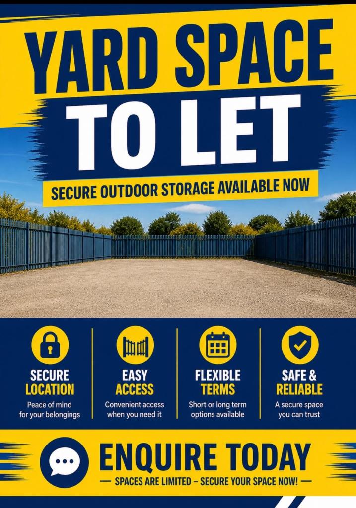 Yards for rent 
