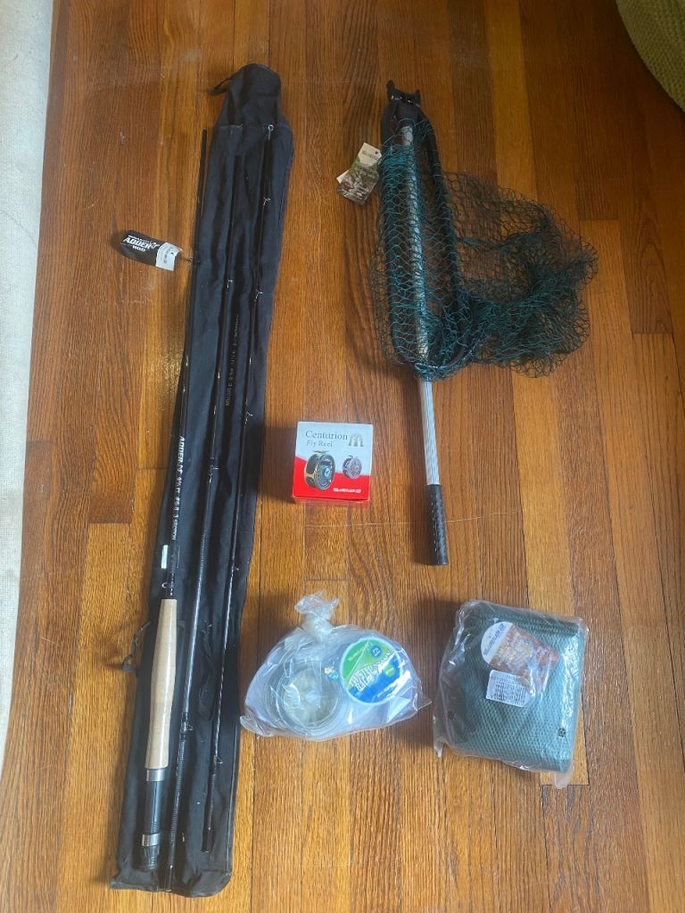 Fly fishing starter set - Adder 9.5ft fishing rod with extras 