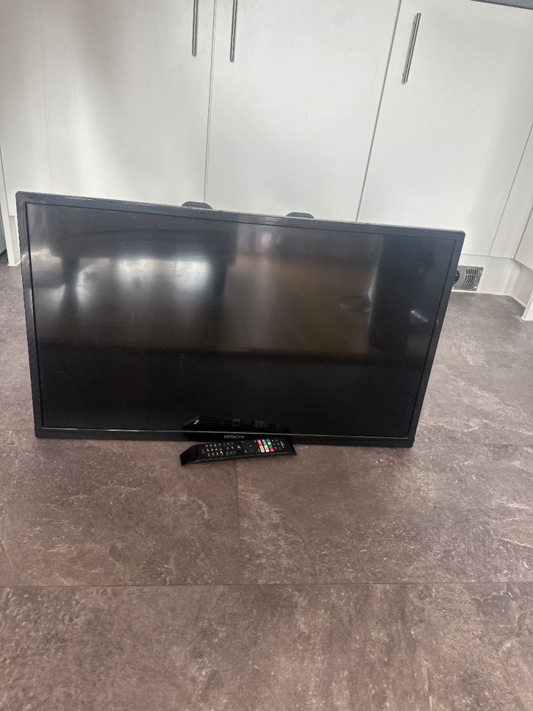 Good Condition Black LCD TV with Remote