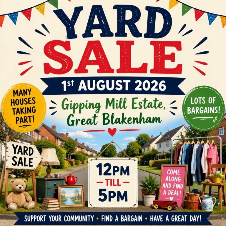 Community Yard Sale IP6 0NH 