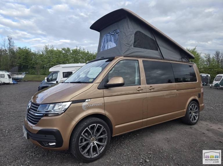VW T6 HIGHLINE T28 LWB 4 Berth Pop Top 2023 Campervan For Sale 