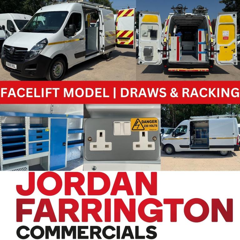 2019 69reg VAUXHALL MOVANO L2H2 EURO 6 UTILITY SPEC WORKSHOP VAN WITH REAR POWER